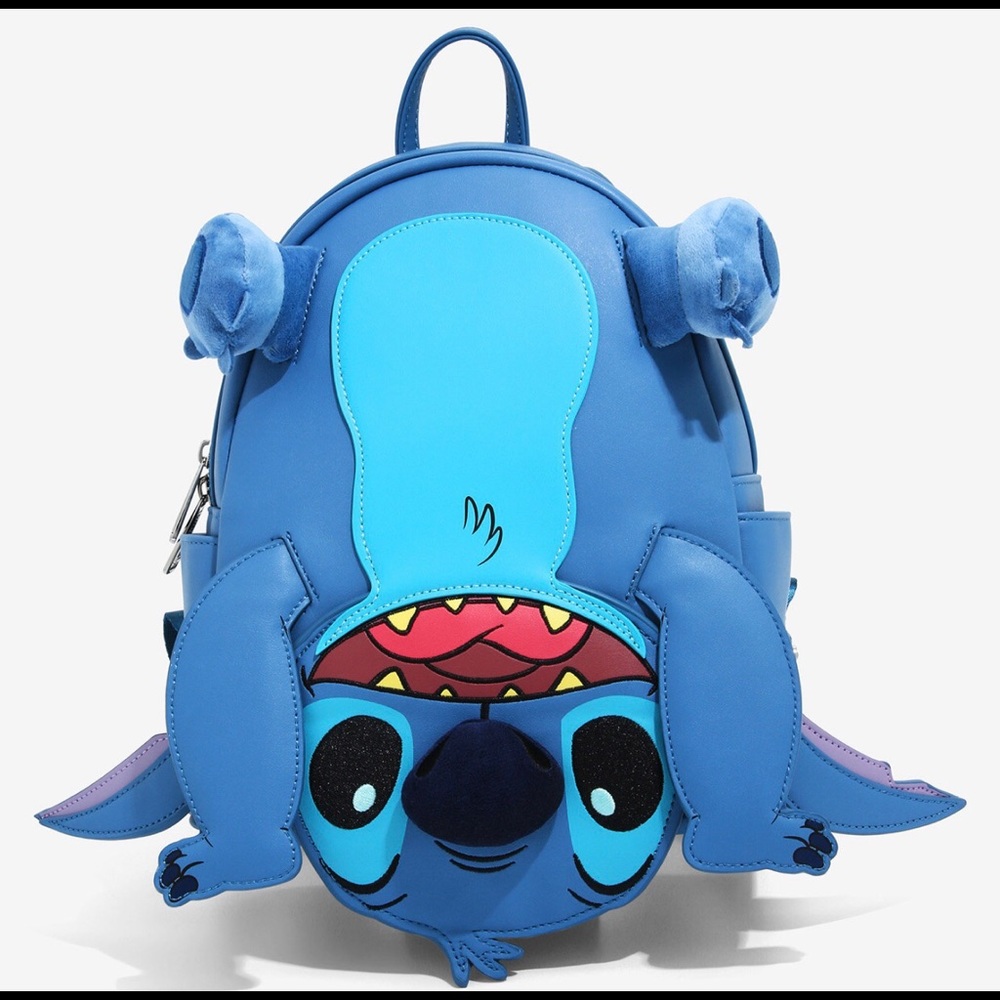 Disney Loungefly Stitch Upside Down Mini Backpack